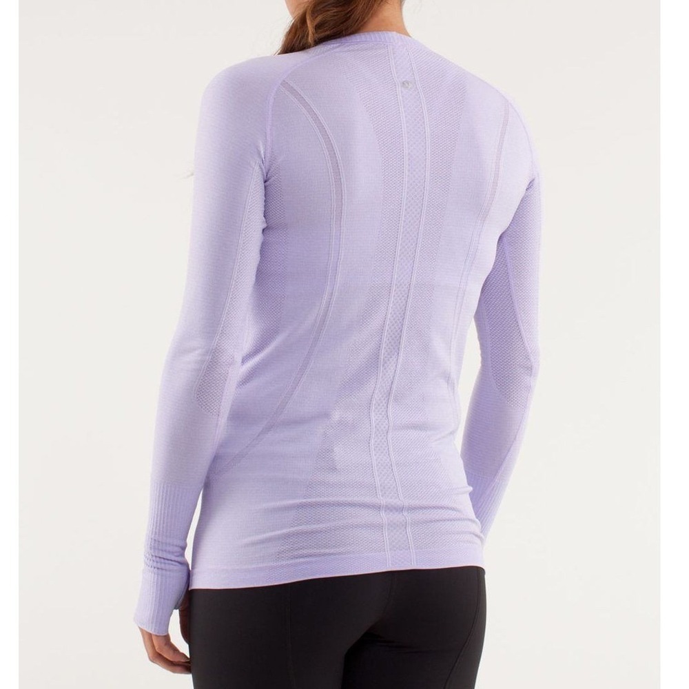 Lululemon Size 16 Swiftly Tech Long Sleeve 2.0 Lilac Purple Activewear Top